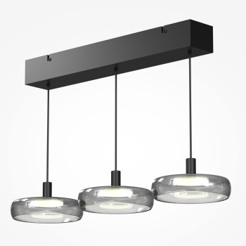Lustră LED Float negru Maytoni, H200, 25W, black