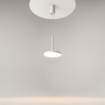 Pendul LED Plato alb Maytoni, D18, 12W