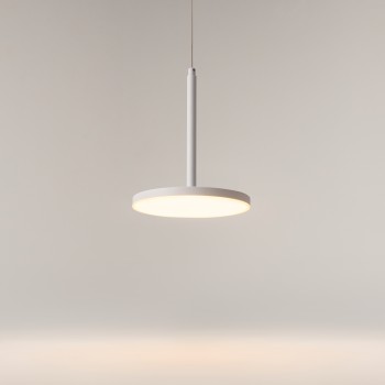 Pendul LED Plato alb Maytoni, D18, 12W