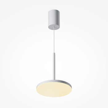 Pendul LED Plato alb Maytoni, D18, 12W