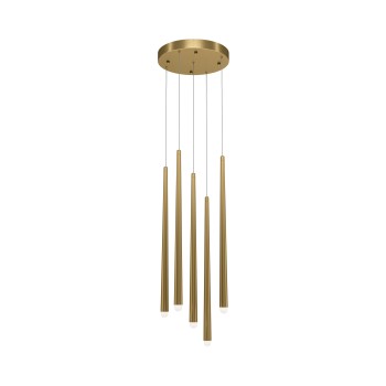 Pendul LED Cascade alamă Maytoni, H219, 30W