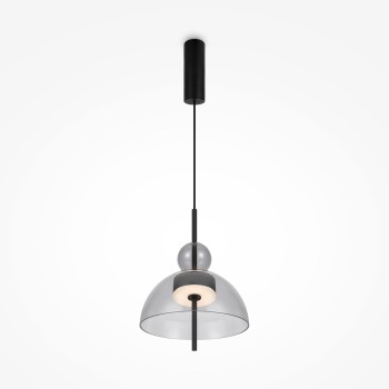 Pendul LED Bangkok negru Maytoni, D25, 12W, H350, grey