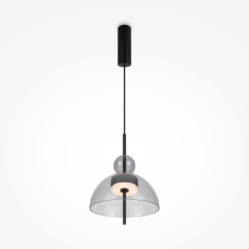 Pendul LED Bangkok negru Maytoni, D25, 12W, H350, grey