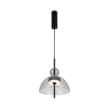 Pendul LED Bangkok negru Maytoni, D25, 12W, H350, grey