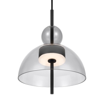 Pendul LED Bangkok negru Maytoni, D25, 12W, H350, grey