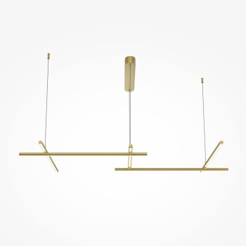 Lustră LED Radiance auriu Maytoni, H310, 50W