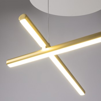 Lustră LED Radiance auriu Maytoni, H310, 50W