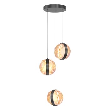 Lustră LED Misterio negru Maytoni, D38, 15W