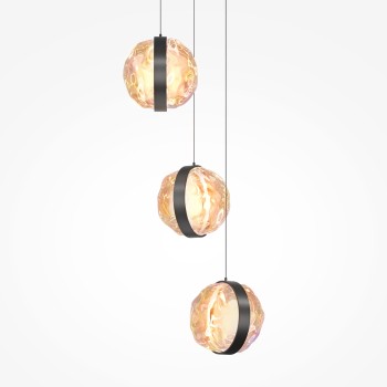 Lustră LED Misterio negru Maytoni, D38, 15W