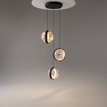Lustră LED Misterio negru Maytoni, D38, 15W