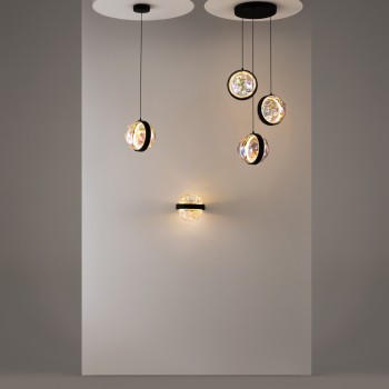 Lustră LED Misterio negru Maytoni, D38, 15W