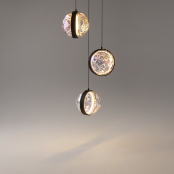 Lustră LED Misterio negru Maytoni, D38, 15W