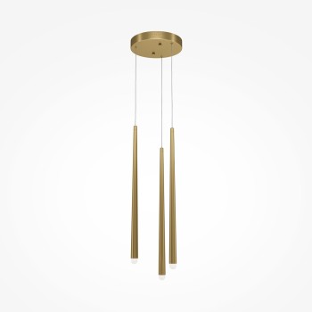 Pendul LED Cascade alamă Maytoni, D26, 19W
