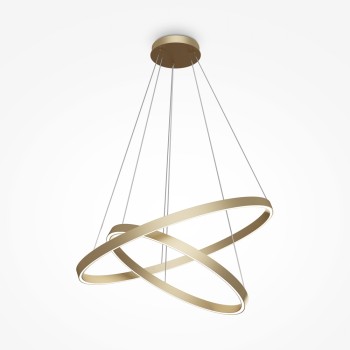 Lustră LED Rim alamă Maytoni, D80, 88W