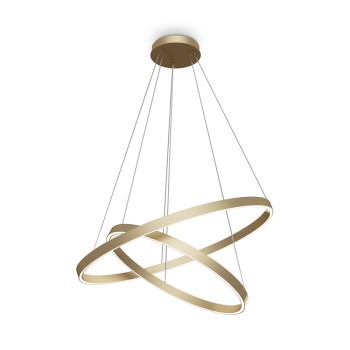 Lustră LED Rim alamă Maytoni, D80, 88W