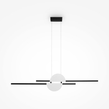 Pendul LED Skyline negru Maytoni, H204, 26W, white