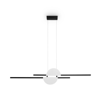 Pendul LED Skyline negru Maytoni, H204, 26W, white