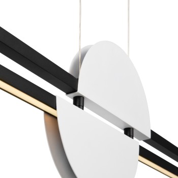 Pendul LED Skyline negru Maytoni, H204, 26W, white