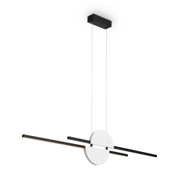 Pendul LED Skyline negru Maytoni, H204, 26W, white