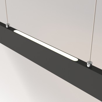 Lustră LED Step negru Maytoni, H100, 30W