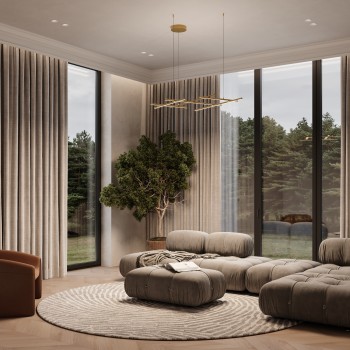 Lustră LED Radiance auriu Maytoni, H312, 80W