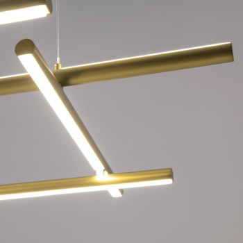 Lustră LED Radiance auriu Maytoni, H312, 80W