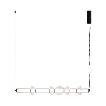 Pendul LED Cosmo negru Maytoni, H138, 39W