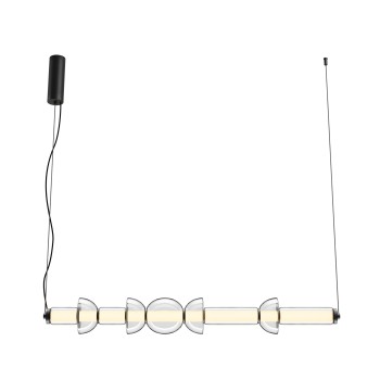 Pendul LED Cosmo negru Maytoni, H138, 39W