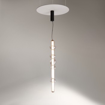 Pendul LED Cosmo negru Maytoni, H138, 39W