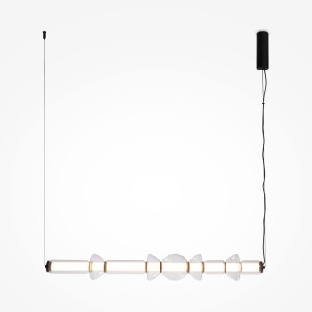 Pendul LED Cosmo negru Maytoni, H138, 39W