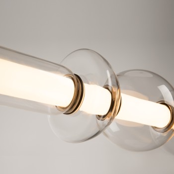 Pendul LED Cosmo negru Maytoni, H138, 39W