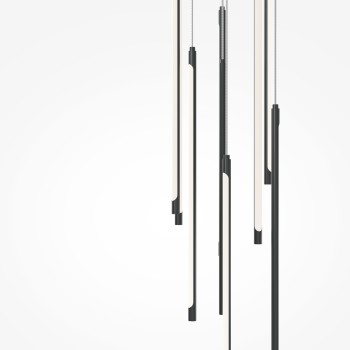 Pendul LED Light stick negru Maytoni, D35, 46W