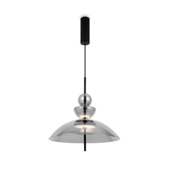 Pendul LED Bangkok negru Maytoni, D40, 12W, smoky