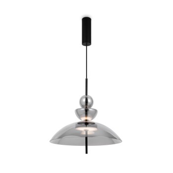 Pendul LED Bangkok negru Maytoni, D40, 12W, smoky