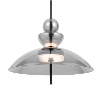 Pendul LED Bangkok negru Maytoni, D40, 12W, smoky