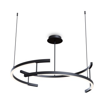 Lustră LED Line negru Maytoni, D83, 52W