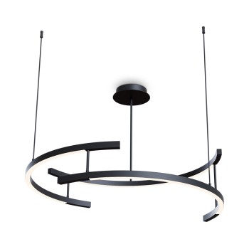 Lustră LED Line negru Maytoni, D83, 52W