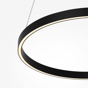 Lustră LED Rim negru Maytoni, D60, 36W
