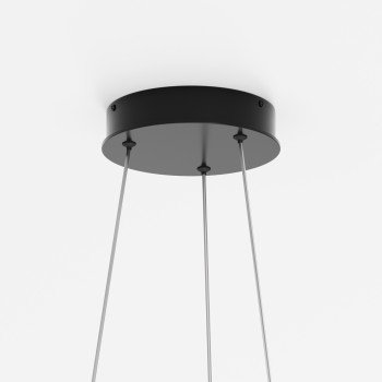 Lustră LED Rim negru Maytoni, D60, 36W