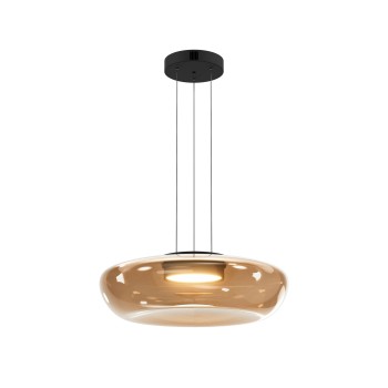 Pendul LED Bassa negru Maytoni, D45, 20W, olive