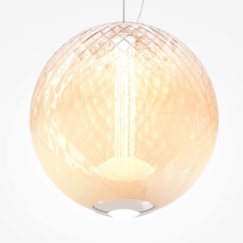Pendul LED Bruma crom Maytoni, D30, 15W