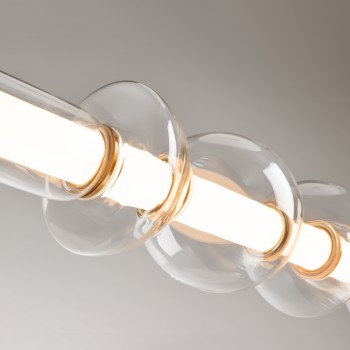 Pendul LED Cosmo alamă Maytoni, H138, 39W