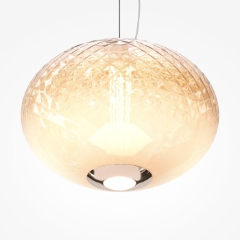 Pendul LED Bruma crom Maytoni, D30, 12W