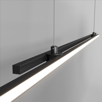 Lustră LED Halo negru Maytoni, H120, 48W