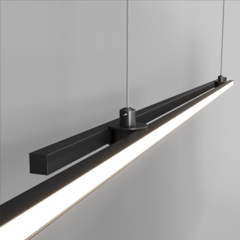 Lustră LED Halo negru Maytoni, H120, 48W
