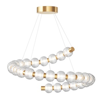 Lustră LED Amulet auriu Maytoni, D80, 40W