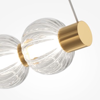 Lustră LED Amulet auriu Maytoni, D80, 40W