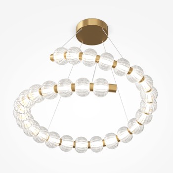 Lustră LED Amulet auriu Maytoni, D80, 40W