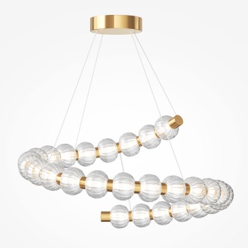 Lustră LED Amulet auriu Maytoni, D80, 40W
