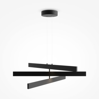 Lustră LED Origami negru Maytoni, H19, 46W